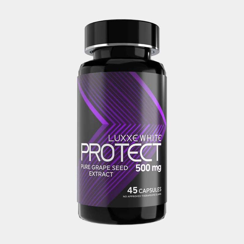Luxxe White Protect Pure Grapeseed Extract 500 mg 45 Capsules Supplement